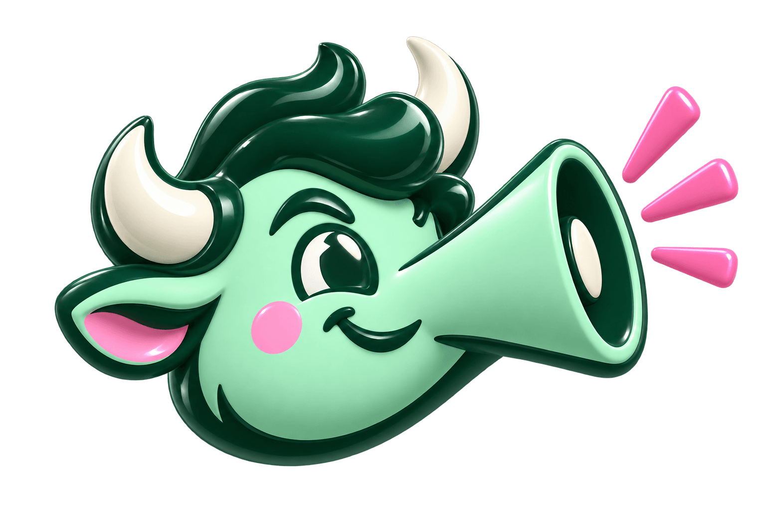 BULLHORN’s mint bull broadcasting the community’s signal
